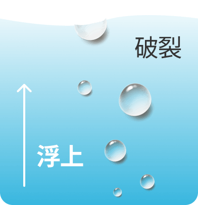 通常の気泡の画像