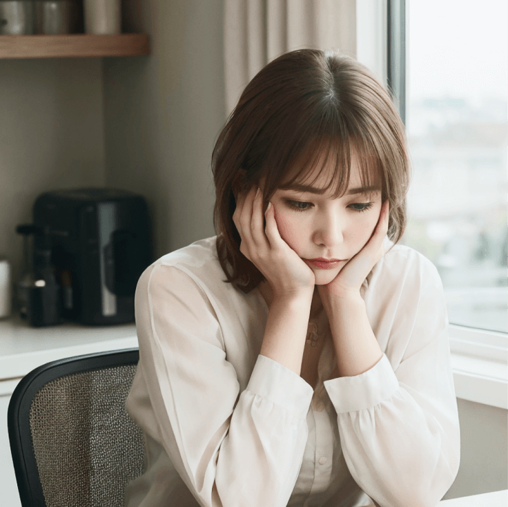 女性が悩んでいる